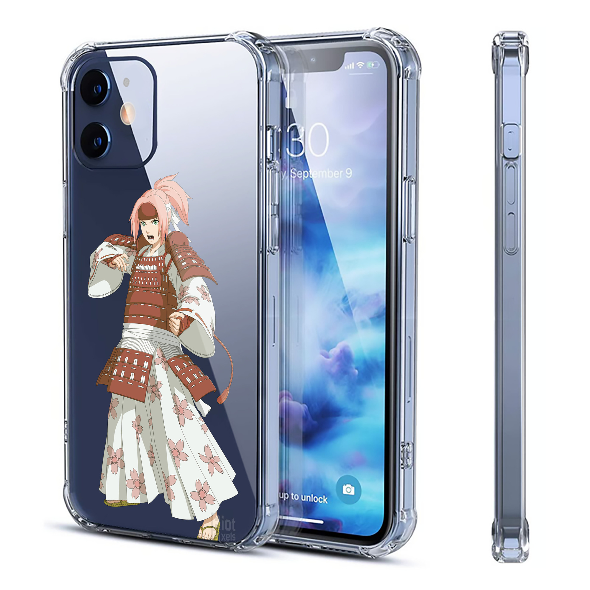 （画像用） NARUTO -ナルト- 春野サクラ Haruno Sakura 【iPhone 12シリーズ対応】透明スマホケース（クリアソフトケース）